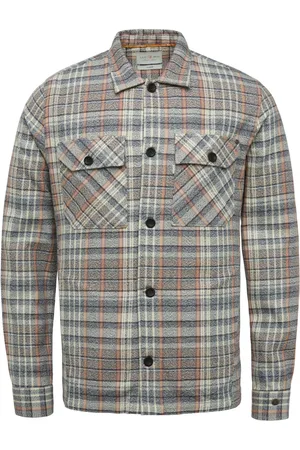 Cast Iron Casual overhemd normale fit geruit katoen