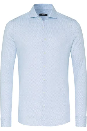 DESOTO Business overhemd slim fit geprint katoen