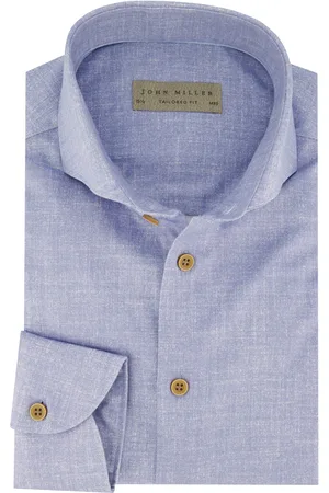 john miller Gemêleerd overhemd tailored fit