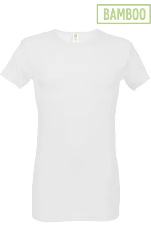 Alan Red Bilbao T-shirt effen bamboe