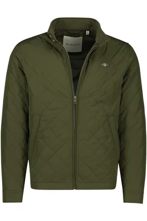 GANT Tussenjas effen rits normale fit polyester