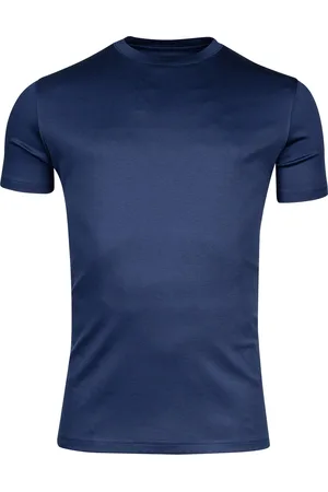 Thomas Maine T-shirt navy 100% katoen korte mouw