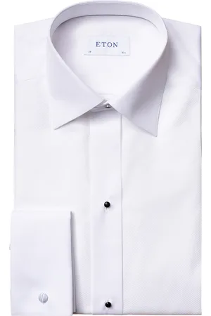 Eton Overhemd katoen effen French Cuff