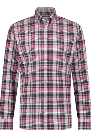 State of art Casual overhemd wijde fit geruit katoen