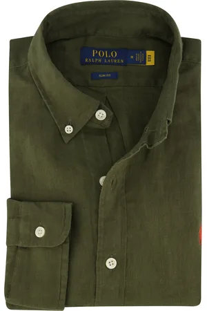 Ralph Lauren Casual overhemd Slim Fit effen linnen