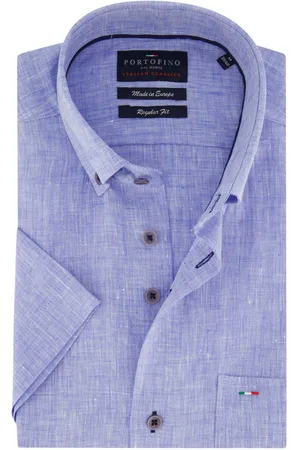 Portofino Overhemd regular fit gemêleerd