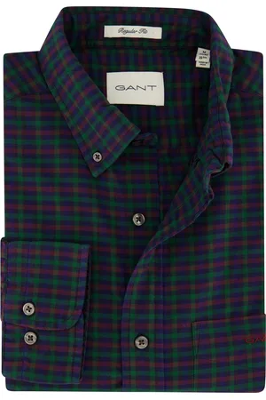 GANT Normale fit casual overhemd geruit katoen