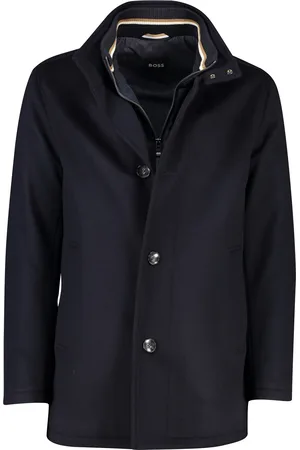HUGO BOSS Boss Coxtan winterjas effen normale fit wol