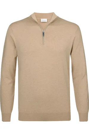 Profuomo Trui half zip met zijde