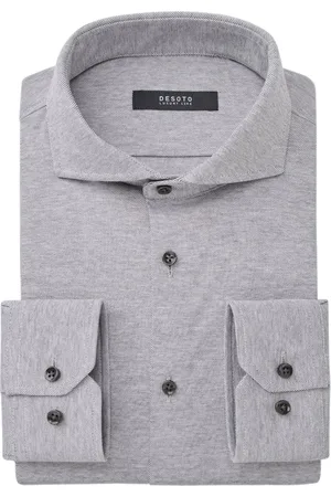 DESOTO Business overhemd slim fit effen katoen