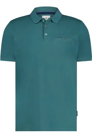 State of art Poloshirt wijde fit effen