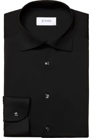 Eton Overhemd effen Four-Way stretch slim fit