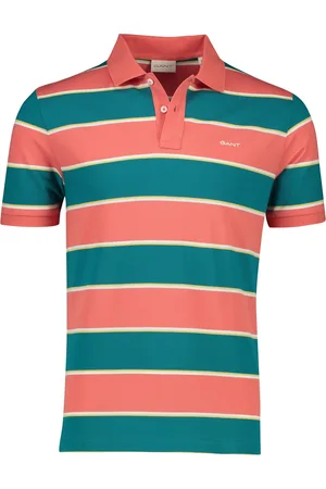 GANT Polo normale fit groen gestreept