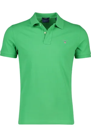 GANT Polo wijde fit effen met logo katoen