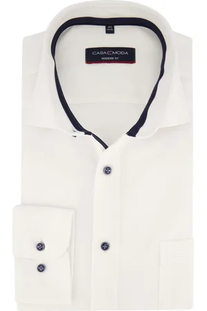 Casa Moda Modern fit zakelijk overhemd spierwit