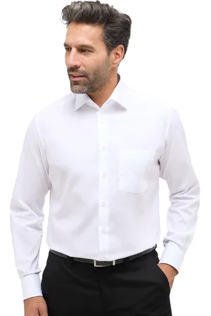 ETERNA Witte overhemd Modern Fit katoen