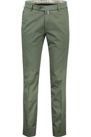 Meyer Exclusive broek Bonn khaki modern fit katoen