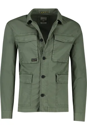 Camel Active Vest overshirt effen katoen