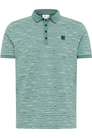 Blue Industry Polo slim fit gestreept 4 knoops katoen