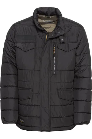 Camel Active Winterjas effen rits + knoop wijde fit
