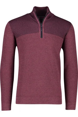 Casa Moda Trui half zip katoen