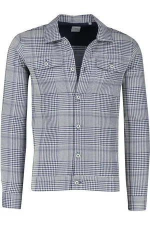 Blue Industry Casual overhemd slim fit geruit knopen katoen