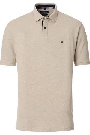 Casa Moda Katoenen polo gemêleerd wijde fit