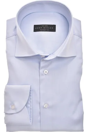 john miller Tailored fit business overhemd effen katoen normale fit