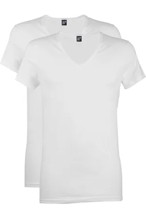 Alan Red Dean t-shirt effen katoen 2-pack
