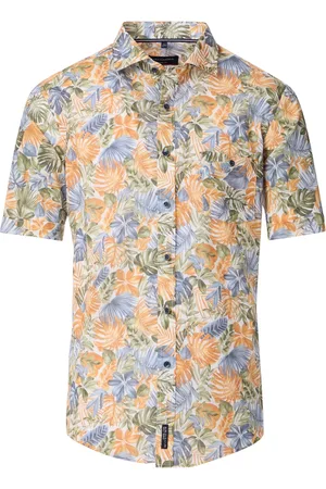 Casa Moda Overhemd korte mouw geprint wijde fit