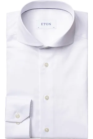 Eton Business Twill overhemd super slim fit effen