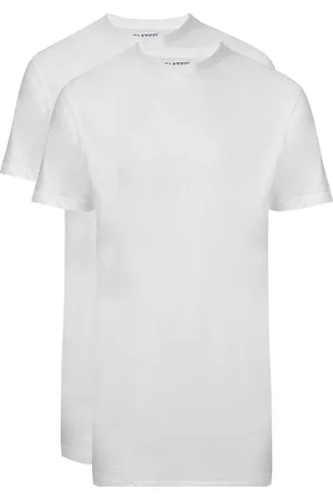 Slater T-shirt KM ml 7 effen katoen 2-pack