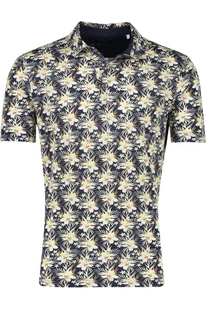 Brax Polo korte mouw normale fit geprint pico 3-knoops