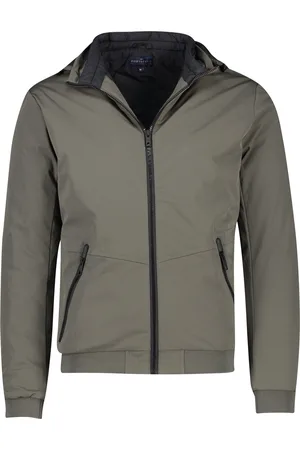 Portofino Winterjas effen rits normale fit afneembare capuchon