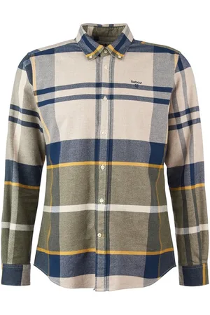 Barbour Casual overhemd normale fit geruit katoen