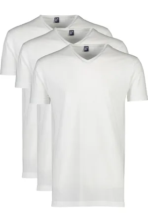 Alan Red 3-pack Vermont t-shirt effen katoen