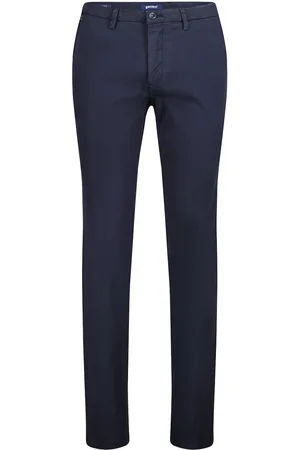 Atelier Gardeur Savage chino marineblauw lyocell effen