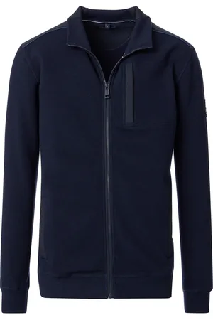 Casa Moda Vest effen borstzak hoge hals
