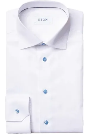 Eton Overhemd effen slim fit Signature Twill