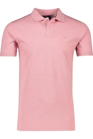 Portofino Poloshirt normale fit gemêleerd katoen