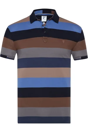 R2 Westbrook Polo normale fit gestreept katoen