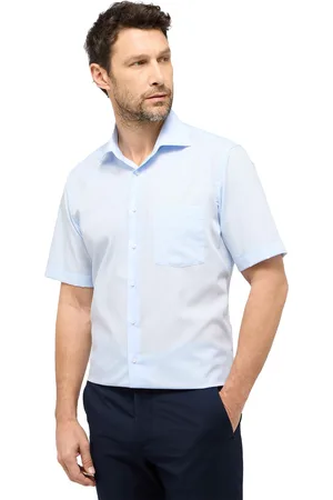 ETERNA Korte mouw katoenen overhemd modern fit