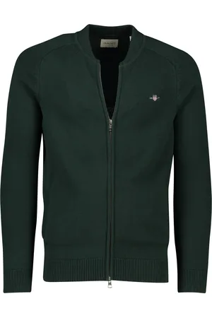 GANT Katoenen vest effen normale fit