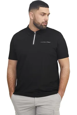 Jack&amp;jones Black polo effen