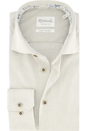 Michaelis Overhemd strijkvrij slim fit katoen