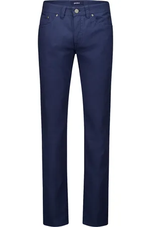 Atelier Gardeur Navy 5-pocket katoen slim fit