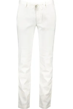 Alberto Chino linnenmix effen slim fit