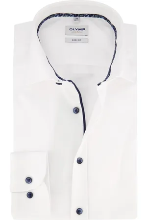 Olymp Overhemd Level Five body fit extra slim fit effen katoen