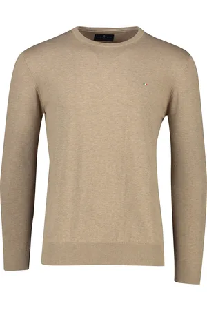 Portofino Porfofino trui ronde hals normale fit 100% katoen effen