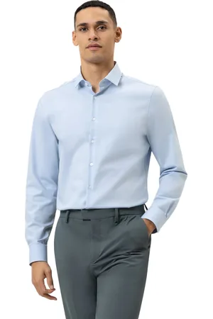 Olymp Overhemd slim fit effen katoen